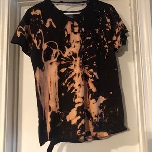 Distressed tie dye T-shirt